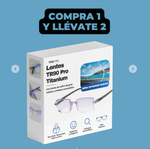 LENTES INTELIGENTES TR90 TITANIUM PRO MULTIFOCALES-FOTOCROMÁTICOS – PAGUE 1 Y LLEVE 2 !