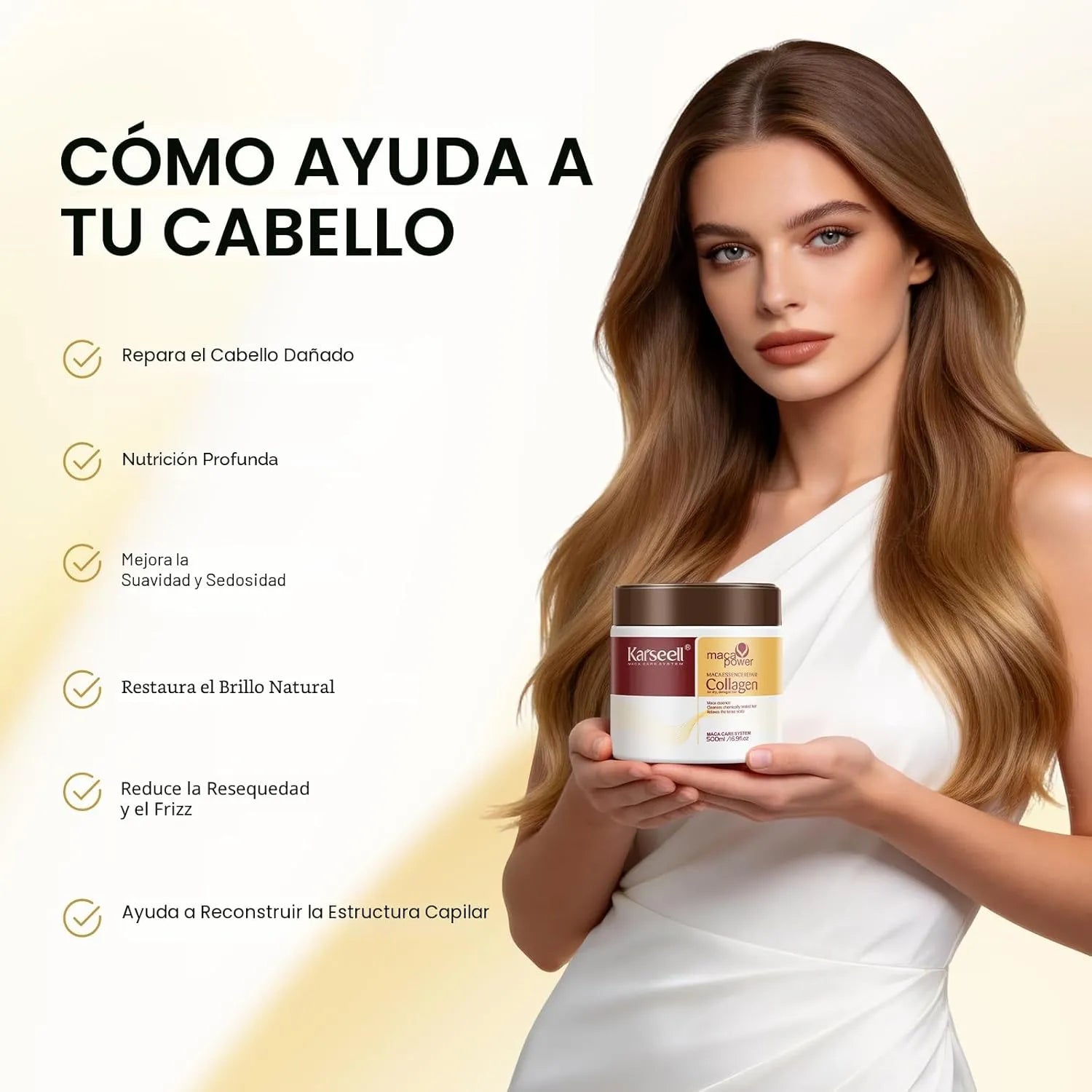 Mascarilla Capilar de Colágeno Karseell ¡Paga 1 y lleva 2!